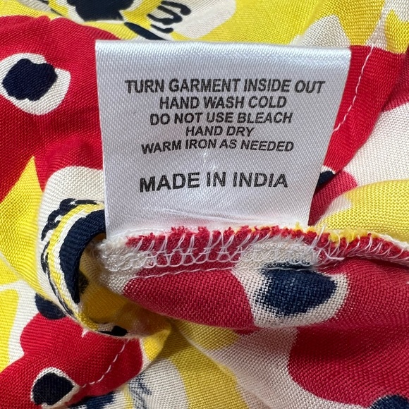 Pretty Vacant Floral Retro Swing Dress Size 12 Yellow and Red - Picture 10 of 15